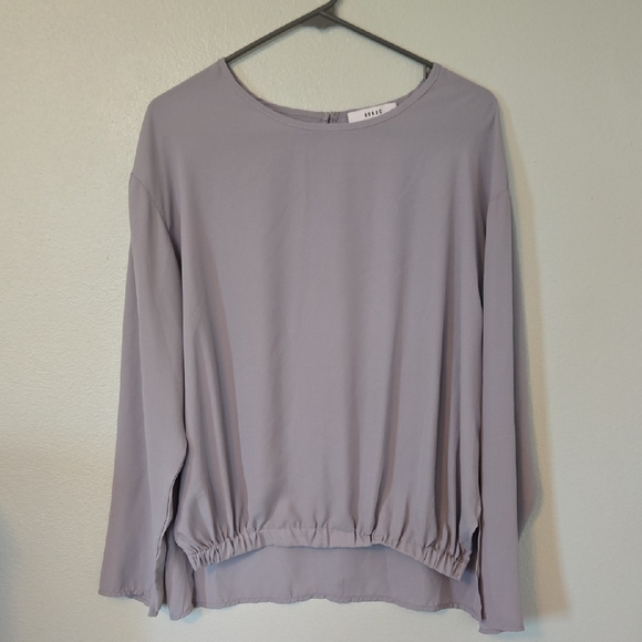 Ro & De Gray Chiffon Top Long Sleeves Size Large - Picture 1 of 8
